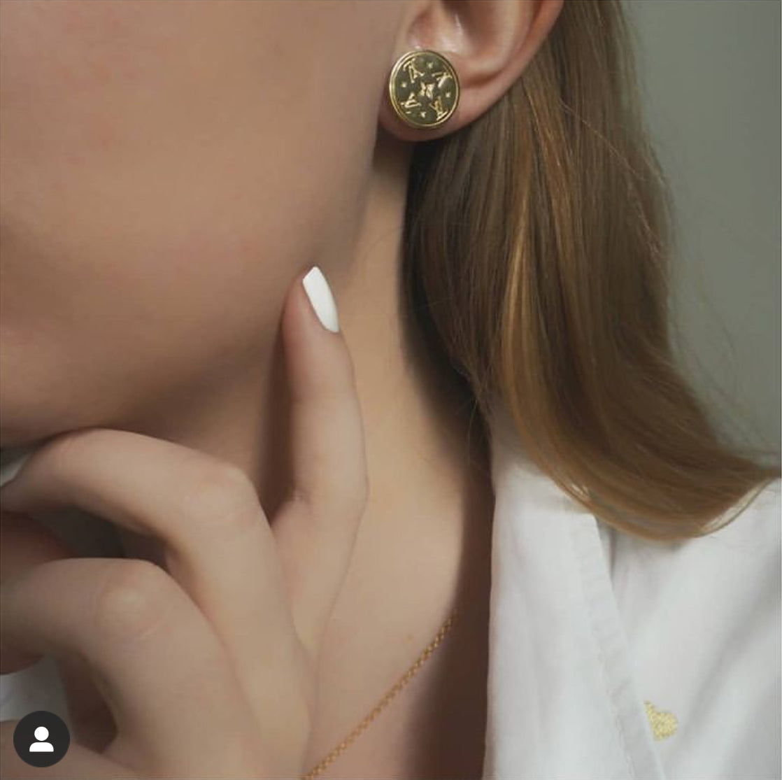 LOUIS VUITTON stud earrings