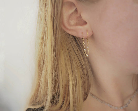 BONHEUR duo earrings