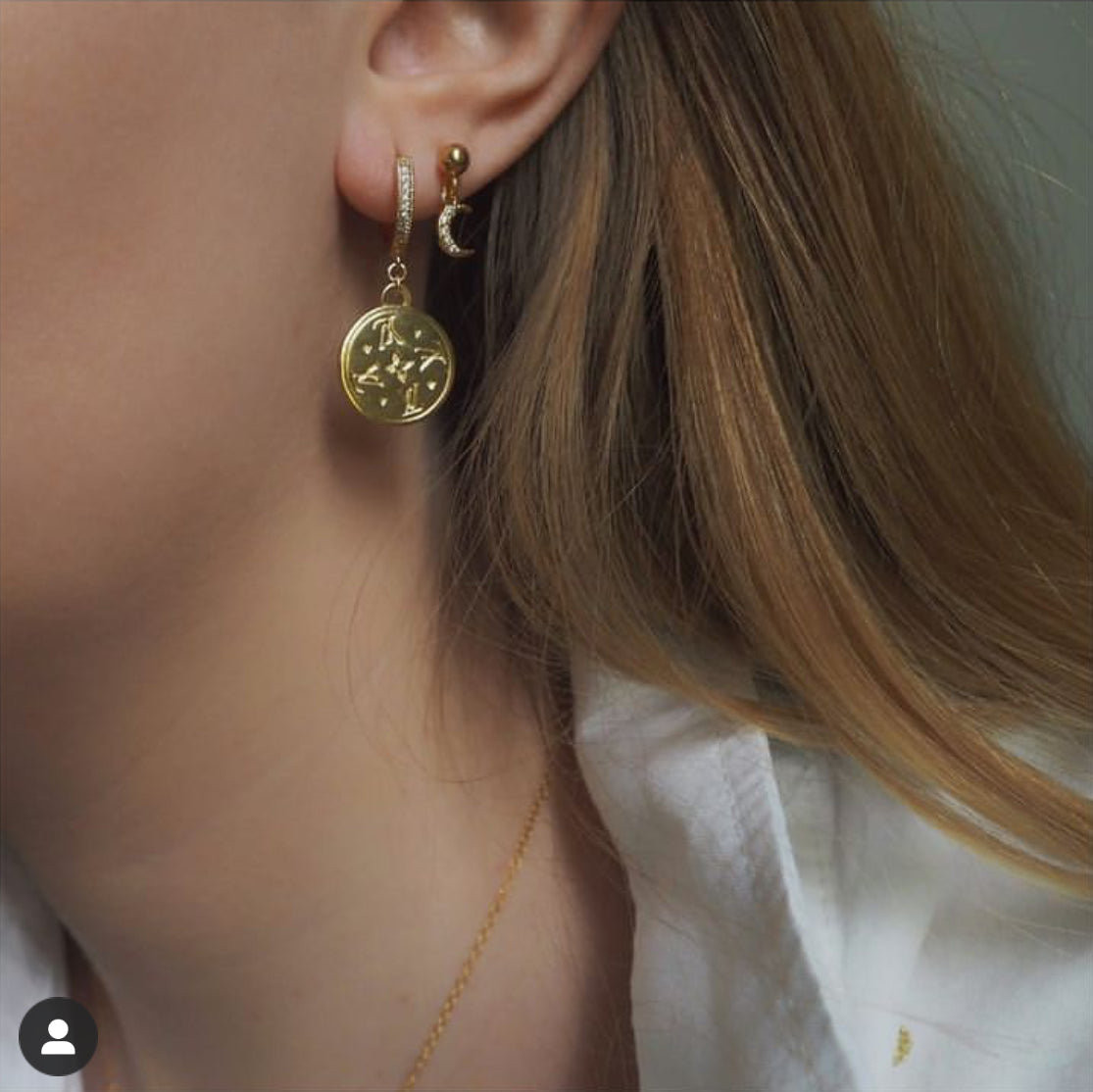 LOUIS VUITTON hoop earrings