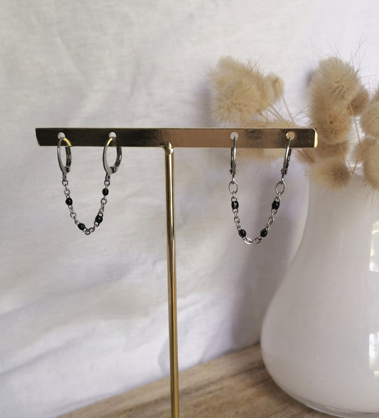 BONHEUR duo earrings