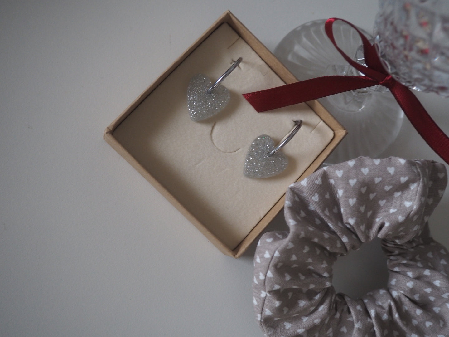 ROMEO Creoles - Silver Sequins